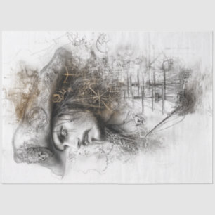 Decoupage Illustration Pirate Art Tissue Paper