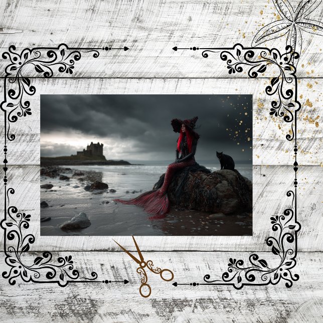 Decoupage Irish Mermaid Fall Gothic Elegance Tissue Paper (Creator Uploaded)