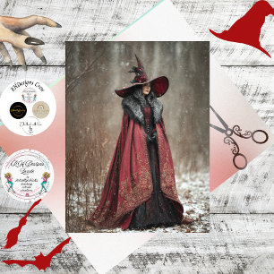 Decoupage Irish Winter Witch of Light  Tissue Paper