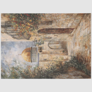 Decoupage Jerusalem Dome of the Rock  Tissue Paper