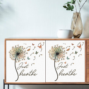 Decoupage Just Breathe Dandelion with Butterflies Tissue Paper