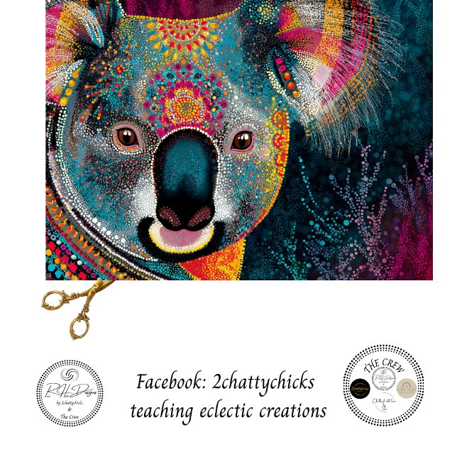 Decoupage Koala Aboriginal Art  Tissue Paper (Creator Uploaded)