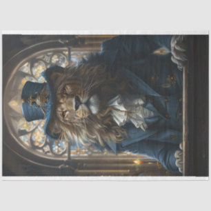 Decoupage Lion Preaching-Pastor Mike Tissue Paper