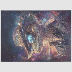 Decoupage Lizard Cosmic Patterns Stardust Tissue Paper