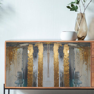 Decoupage Modern Elegance Abstract Gold Tissue Paper