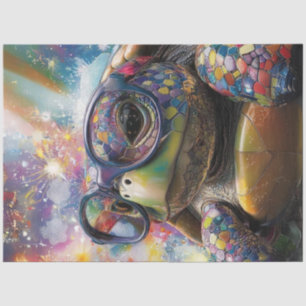 Decoupage Multicolored Artistic Turtle Tissue Paper
