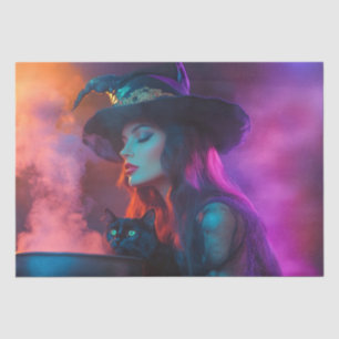 Decoupage Mystical Witches' Cauldron Brew & Cat Tissue Paper