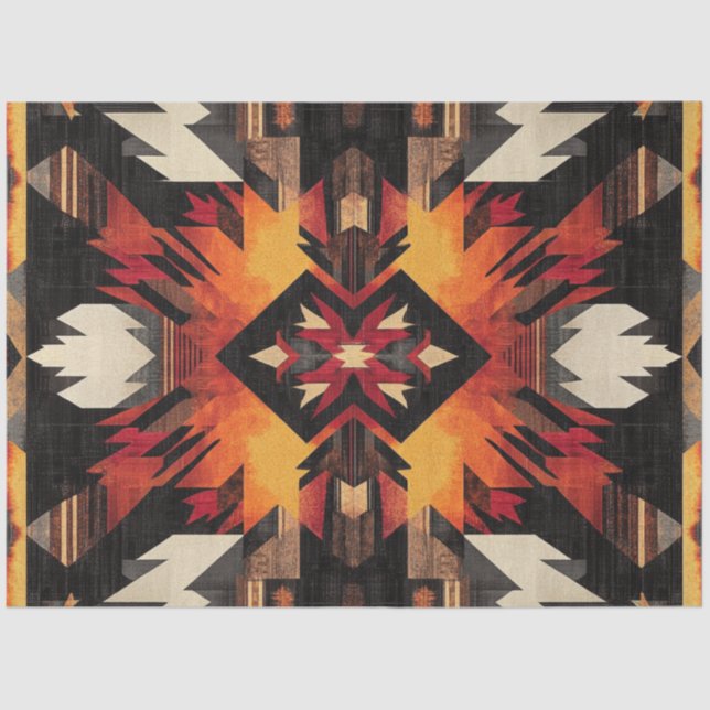 Decoupage Native American Wallpaper Design  Tissue Paper (Front)