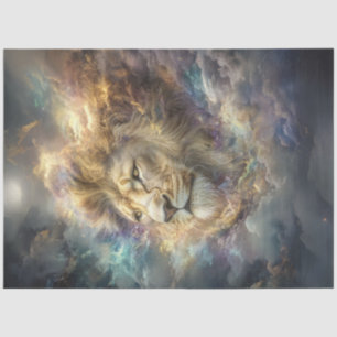 Decoupage Nebula Cosmic Lion Vibrant Colour Tissue Paper