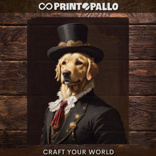 Decoupage - Noble Golden Retriever -  Tissue Paper