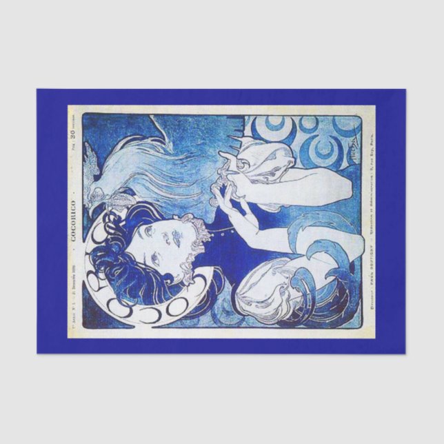 Decoupage Paper 10"x15" - Alphonse Mucha 20 (Front)