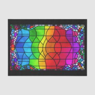 Decoupage Paper 10"x15" - Stained Glass 10