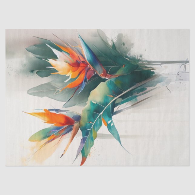 Decoupage Paper, Wrapping, - Blooming Splendour 4 Tissue Paper (Front)