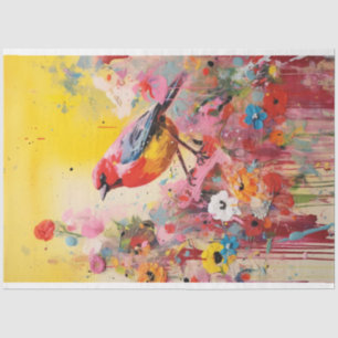 Decoupage Paper, Wrapping Paper Flowered Fantasies