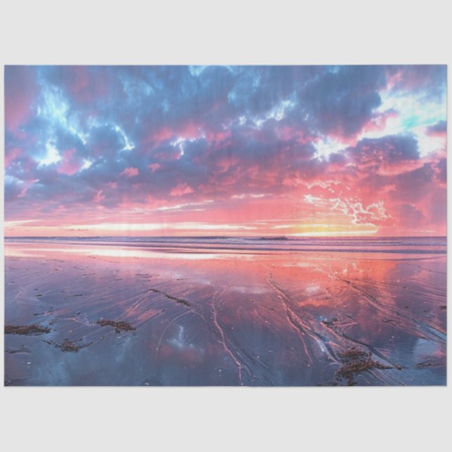 Decoupage Photo Pensacola Beach Florida Tissue Paper (Front)