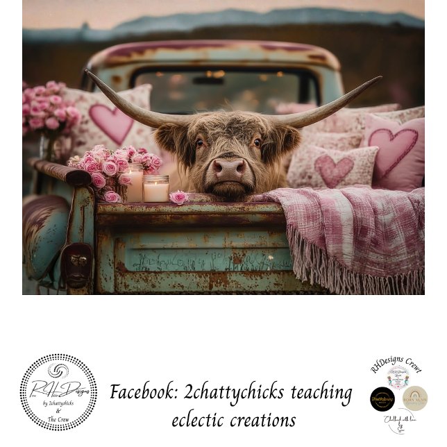 Decoupage Romantic Highland Vintage Valentine Day  Tissue Paper (Creator Uploaded)