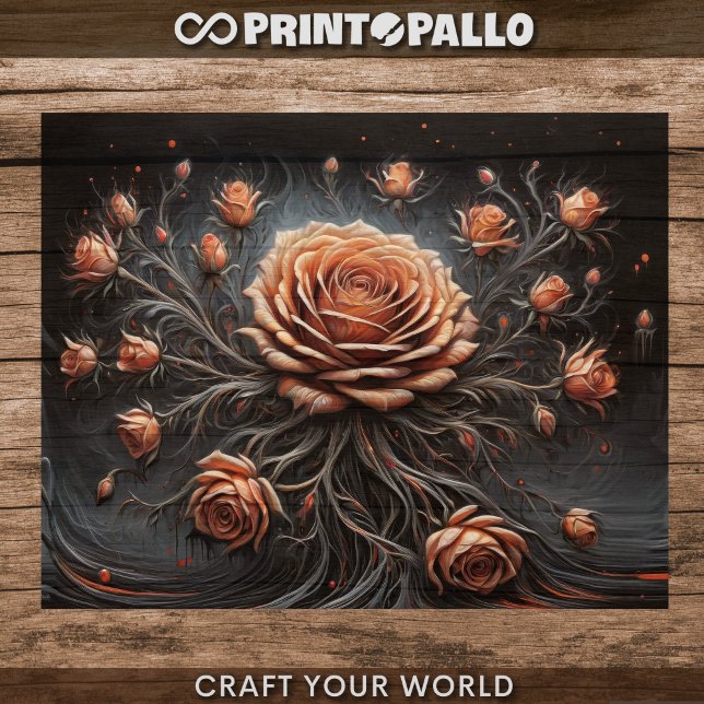 Decoupage - Roses constellation -  Tissue Paper (Creator Uploaded)