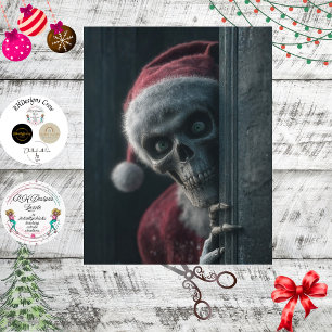 Decoupage Santa Skeleton Final List Peek Art Tissue Paper