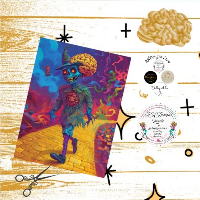 Decoupage Scarecrow Yellow Brick Road Creepy  Tissue Paper (Creator Uploaded)