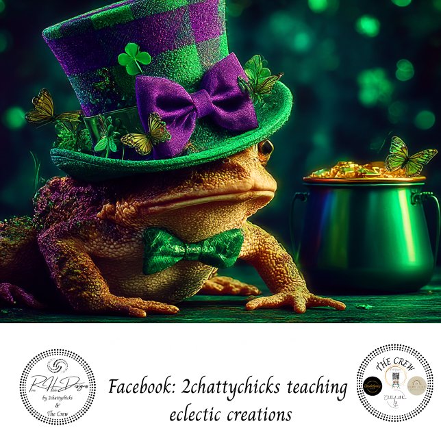 Decoupage St. Patrick's Day Frog Dressed Leprecha  Tissue Paper (Creator Uploaded)