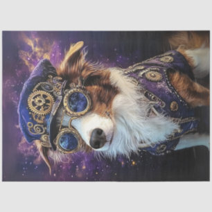 Decoupage Steampunk Australian Cattle Dog Breed  Tissue Paper