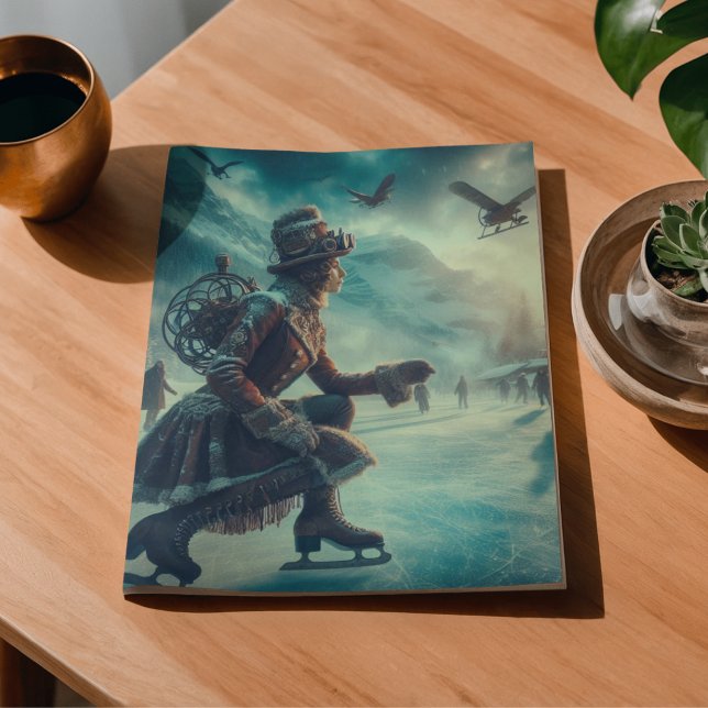 Decoupage Steampunk Fantasy Winter Messenger Tissue Paper (Creator Uploaded)