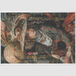 Decoupage Steampunk Traveller Victorian Girl Tissue Paper