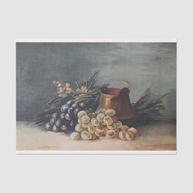 Decoupage Tissue Paper Fruit Copper Vintage (Front)