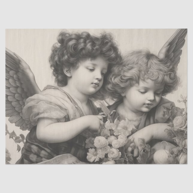 Decoupage Tissue Paper - Guardians of Light 1 (Front)