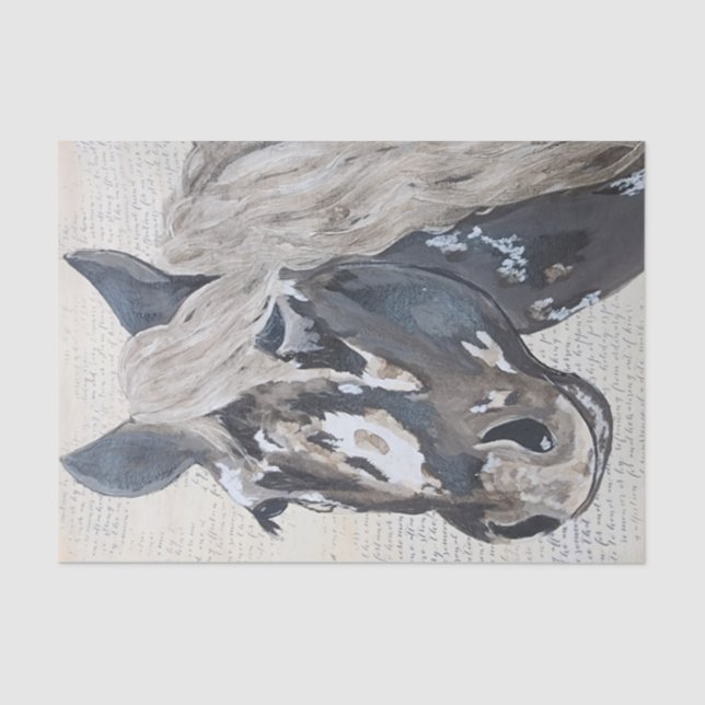 Decoupage tissue paper, Horse head Paper (Front)
