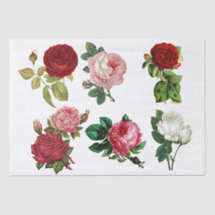 DECOUPAGE TISSUE PAPER : ROSES