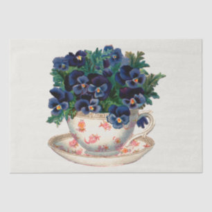 DECOUPAGE TISSUE PAPER : VINTAGE TEACUP