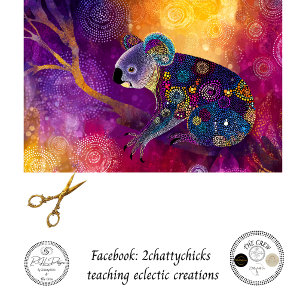 Decoupage Vibrant Koala Aboriginal Art Tissue Paper