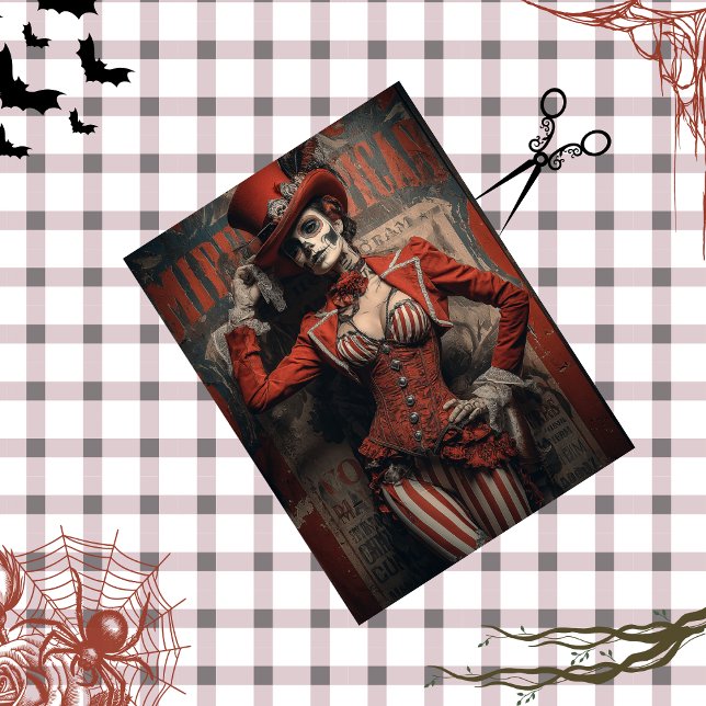 Decoupage Vintage Circus Master Storytelling  Tissue Paper (Creator Uploaded)