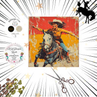 Decoupage Vintage Poster Arabian Horse Rider Judi