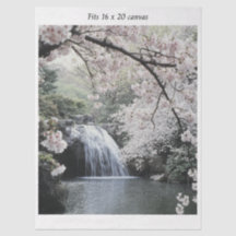 Decoupage Waterfall Cherry Blossom Fits 16x20