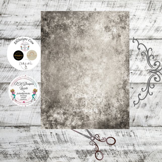 Decoupage Weathered Antique Mirror Faux Finish Tissue Paper (Creator Uploaded)