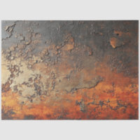 Decoupage Weathered Rust Textured Faux Finish