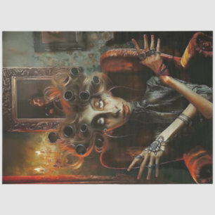 Decoupage Weird and Weider Art of Woman Tissue Paper
