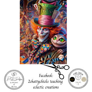Decoupage Whimsical Fantasy Tea Party Character Sc Tissue Paper