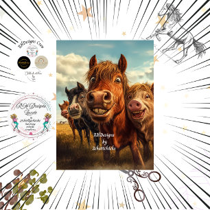 Decoupage Whimsical Funny Animal Pose Tissue Paper