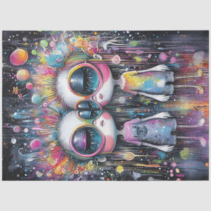 Decoupage Whimsical Girl Bubble Characters  Tissue Paper