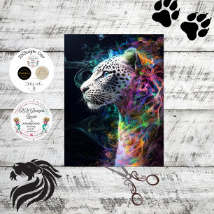 Decoupage Whimsical Leopard Vibrant Swirling Colou Tissue Paper