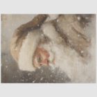 Decoupage Whimsical Non Traditional Santa Tan Suit