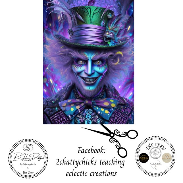 Decoupage Wonderlous Abraham Whimsical Trickster  Tissue Paper (Creator Uploaded)