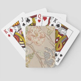 Decrative Organza Chintz Floral Design Playing Cards