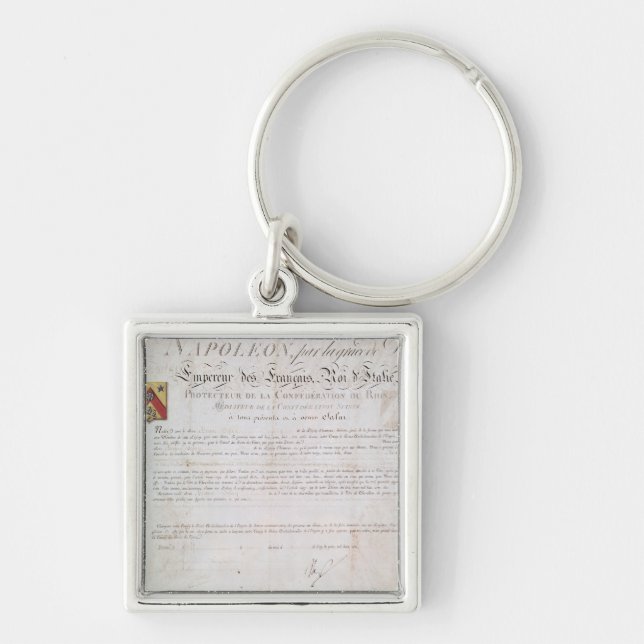 Decree of nobility created under the First Key Ring (Front)