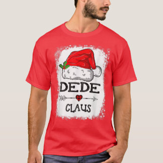 Dede Claus Christmas Light Pajama Family Matching  T-Shirt