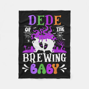 Dede Of The Brewing Baby Grandpa To Be Halloween  Fleece Blanket