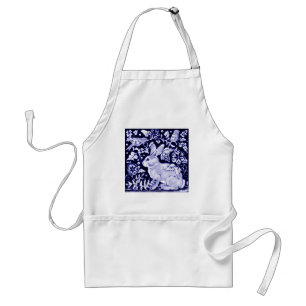 Dedham Blue Rabbit, Classic Blue & White Design Standard Apron